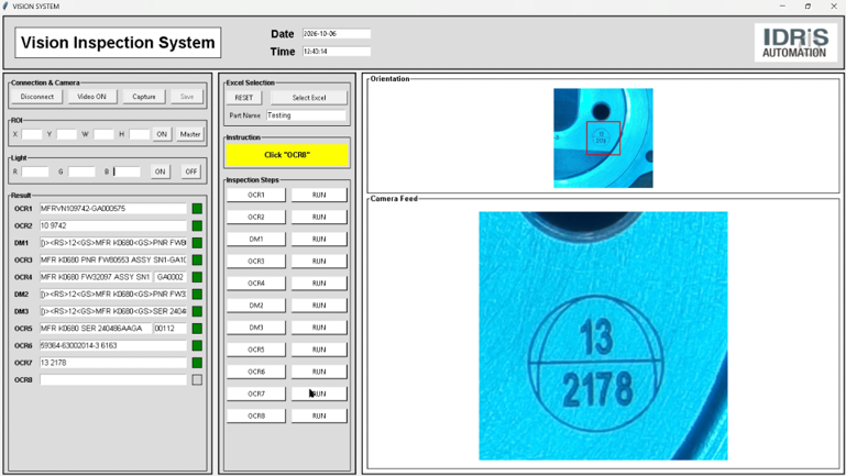 Read & Verify Part Markings